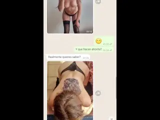 Follando Con El Compañero De Trabajo Part3 | Hotwife y Bull Envian Video a Cornudo | Sexting Cuckold