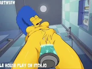 Marge Simpsons Squirting Orgasm in the Shower Hentai Rule 34 - Hole House