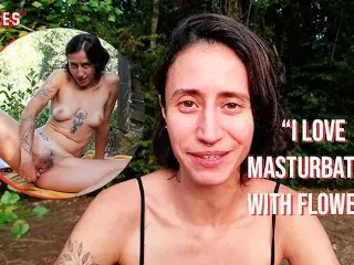 Ersties - Rachel Loves to Masturbate with Flowers Outdoor