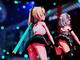 【MMD Hololive】《Chloe (沙花叉クロヱ) ~ Iroha (風真いろは)》~《愛包ダンスホール(Heart Pie Dancehall) HIMEHINA》【4k/60fps】