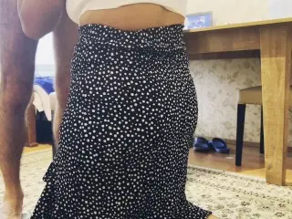 Lifted up her Skirt and Fucked her Sweet Pussy as a new Year's Gift-dramma1997
