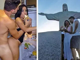 Sexy Brazilian Gold Digger Gets Picked up with a Passport Trick