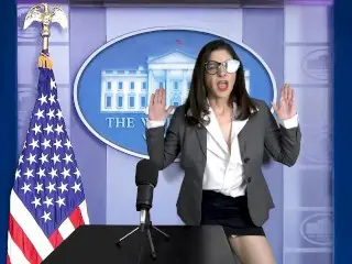 Naughty Senator Gets Fucked before Press Meeting