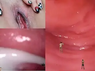 Giantess Pussy Endoscopy and Micro Man