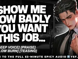 Dominant Boss Roughly Fucks You... (Audio Erotica) | Male Moaning