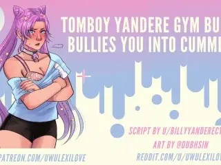 Tomboy Yandere Gym Bunny Bullies you into Cumming | ASMR Audio Roleplay