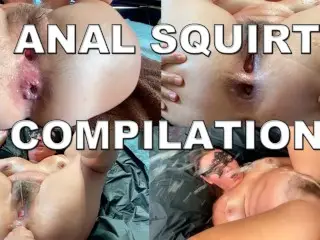 ANAL SQUIRT COMPILATION. SQUIRTING POURS ON THE FACE AND INTO THE MOUTH. HAIRY PUSSY AND GAPING ANAL