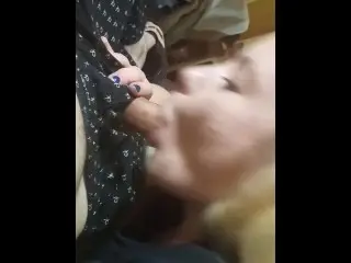 Horny Blonde Wifey Loves Big White Cock