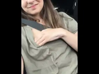 Flashing in the Car!