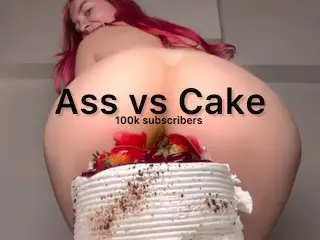 Ass vs Cake! Smashing my 100k Subscribers Cake