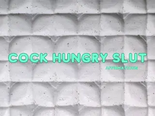 F4M Cock Hungry Slut - Femdom Humiliation Affirmations (Loop) (binaural)(Audio Only)