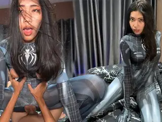 Petite Spider Girl can't Hold her Horny Side