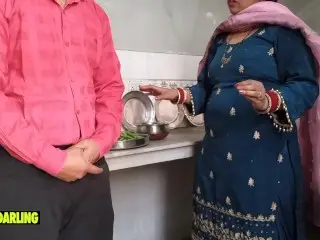 Wife's Stepmother Fucking in the Kitchen when she makes Dinner for me