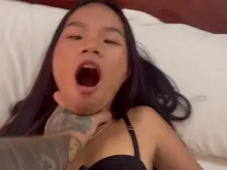 Extra Small Thai Teen Gets her Pussy and Ass Drilled by Huge Dick