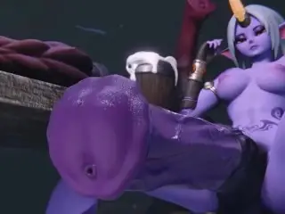 Choking on Furry Futa Horsecock Taker PoV 3D Hentai Animation