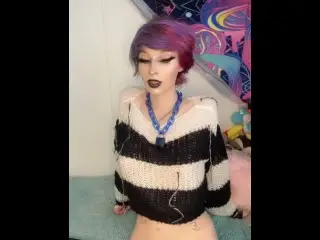 Goth Girl HUMILIATES your Tiny Cock!