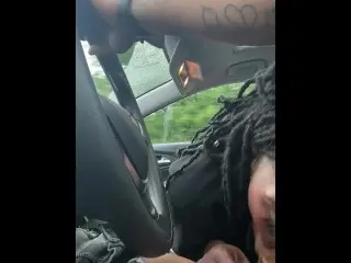 SUCKING DICK OTW TO FOOD LOL💦💦