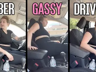 Emily is your Gassy Uber Driver Farting up a Storm!