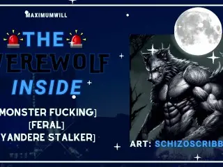 Yandere WEREWOLF Cop Hunts you down - Rough MONSTER FUCKING Story