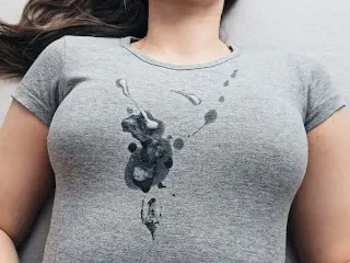 Hot Cumshot on my new Gray T-shirt!