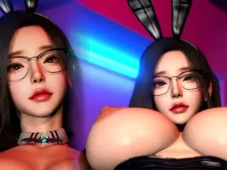 Cute Bunny Korean Cowgirl position!🐰🐰(K-POP IDOL)