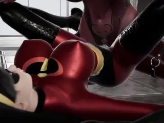 Futanari Succubus with Adult Violet Parr (the Incredibles)