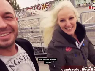 German Parking Lot Date with a German Blonde Teen Slut POV