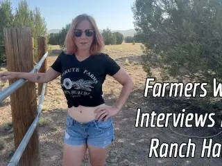 Farmers Wife Interviews new Ranch Hand - Jane Cane & 'channing' from Tantaly