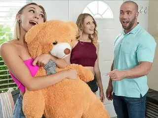Step Sisters Compete for Stepbro's Huge Cock