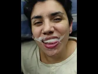 Triple Cumplay in Bed