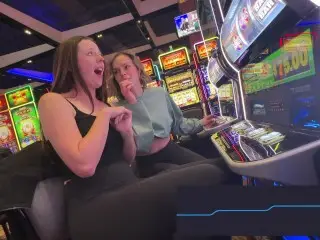 Serenity Cox and Nadia Foxx try not to Cum while Chasing a Jackpot