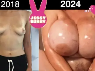 From Mini Natural Small Tits to Massive Fake Tits: 0cc vs 3750cc | Jessy Bunny