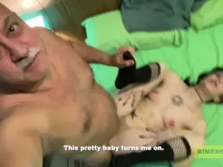 Horny Daddy Fucking a Hot Chick