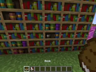 How to make a Hidden Book-self Door in Minecraft to Hide your Hentai Magazine