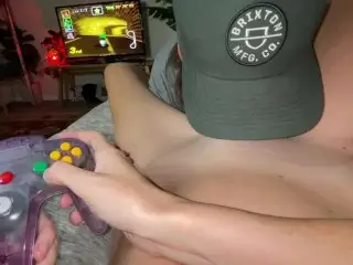 Mature Blonde Gamer Babe Gets Fingered, Blown, Eaten out & Fucked Hard while Playing Mario Kart POV