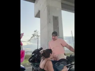 Sucking Thick Cock in Public