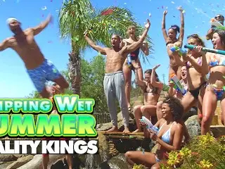 REALITY KINGS - the Hottest & Horniest Pornstars Turn a Party into a Wild Poolside Orgy