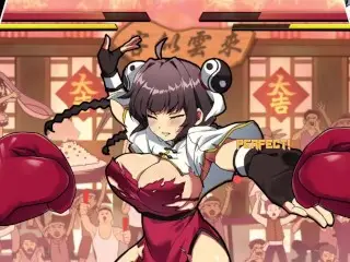 [#02 Hentai Game Waifu Fighter.Having Sex with a Busty Female Martial Artist in a Chinese Dress.