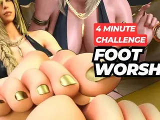 4 Min JOI Challenge: Spicy Foot Worship