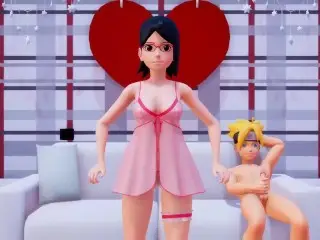 Mmd - Caramell Dance, Sarada Uchiha