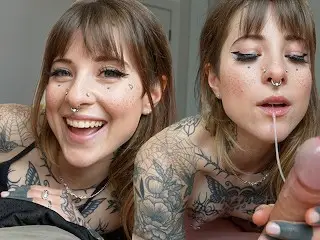 My Girlfriend's Hot Tatted Sister Begs for a Creampie - Awlivv