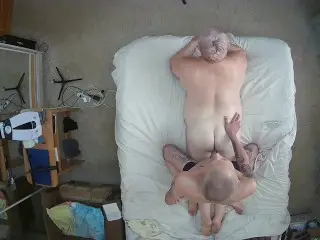 During the Massage, my Son-in-law Fucked me in the Ass, then in my Mouth and Finished on my Face