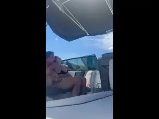 Hot MILF getting Fingered on a Boat