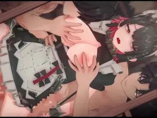 【zenless Zone zero Ellen Joe #02】gangbang 3D Hentai Animation.(Fingering,handjob,blowjob,sex)