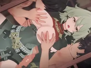 【zenless Zone zero Caesar King #02】gangbang 3D Hentai Animation.(Fingering,handjob,blowjob,sex)