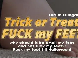 Erotic Audio Porn for Men | Trick or Treat FUCK my Feet | I want you to Fuck my Feet for Halloween