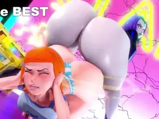 Gwen Ben 10 X Raven Dance Party Hentai