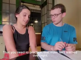 Shy Student allows herself to be Manipulated by Teacher to Pass Test