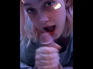 Made him Cum with my Mouth and Snapchat Filter