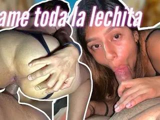 Joven Latina Arrecha F*llando- Dame TU Lechita Papi